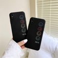 thumbnail image 2 of Funda Linda Para Teléfono Con Patrón De Sonrisa Compatible Con Iphone X Xs Contraportada Diseño De Marco Lateral De Moda Fundas Protectoras De Silicona Para Apple Iphone X/xs - Negro, 2 of 5