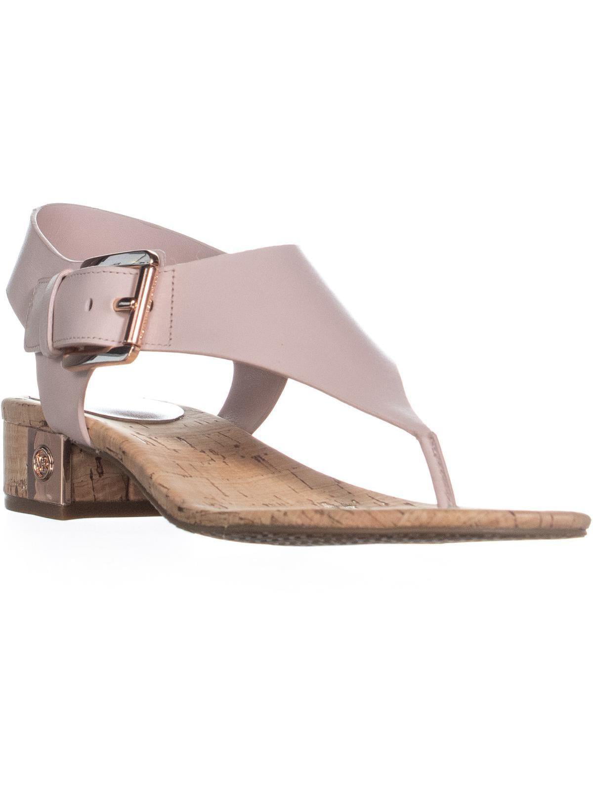 Womens MICHAEL Michael Kors London Thong Lasered Sandals, Soft Pink,  US  /  EU 