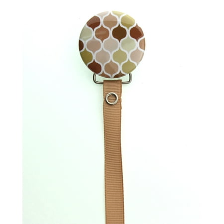 Bright Moroccan Tile Pacifier Clip