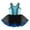 Blue, variant on IEFIEL Kids Girls Halter Shiny Sequins Mesh Patchwork Dance Dress V Neck Bronzing Cloth Ballet Tutu Skirts Tank Leotard