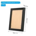 thumbnail image 2 of Unique Bargains 6 x 8 inch Wooden Photo Stands, 4 Pcs Picture Display Frame, Black, 2 of 5