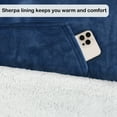 thumbnail image 4 of Catalonia Wearable TV Blanket with Sleeves Arms Warm Micro Plush Sherpa Fleece for Adult Large Wrap Throw Robe 72 x 55”, 4 of 7