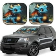 thumbnail image 1 of Vsdgher Adorable Blue Baby Dragon Print Car Windshield Sun Shade, Reflective Sunshade Window Sunshade Sun Visor Protector Fit for Cars,Trucks,SUVs-Large, 1 of 6