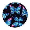 thumbnail image 2 of Nawypu  Blue Wings Big Butterflies Round Fitted Tablecloth with Elastic Protector Table Kitchen Dinner Waterproof Oil-Proof Table Covers, 2 of 7