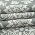 thumbnail image 6 of DriftAway Twyla Linen Blend Blackout Curtains for Bedroom Boho Floral Printed Thermal Insulated Grommet Top Lined Window Treatments for Living Room 2 Panels W52 x L84 Gray Beige, 6 of 8