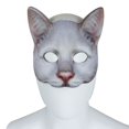 thumbnail image 5 of Cat Animal Head Mask, Digital Print Tabby Half Face Mask, Fancy Dress Halloween Mask Novelty Costume for Masquerade Dancing Party, 5 of 5