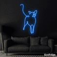 thumbnail image 4 of Craftnamesign Cat Line Art Neon Sign, Cat Lover Gifts, Bedroom Decor, 4 of 4