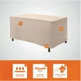 thumbnail image 3 of Modern Leisure Basics Patio Ottoman Cover, 37"L x 22"W x 17"H, Beige, 3 of 11