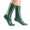 Green, variant on Women's Shiny Metallic Socks, Ribbed Laminated Fashion Socks for Heels and Boots, All Season Comfort Socks with Temperature Regulation, Evening and Casual Wear Silver