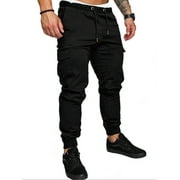 JBEELATE Men's Slim Fit Urban Jogger Cargo Straight Leg Trousers Pencil Pants