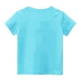 thumbnail image 5 of Spazoro Big Boys Girls Shirts Tee, Cute Print Crew Neck Short Sleeve Graphic T-Shirts Casual Summer Tops for Unisex Sky Blue Size 4 T, 5 of 7