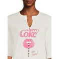 thumbnail image 4 of Cherry Coke Juniors Graphic T-shirt with Short Sleeves, Sizes XS-3XL (Juniors), 4 of 5