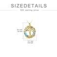thumbnail image 3 of WINNICACA Family Tree of Life Sterling Silver Celtic with Gold Circle Crystal Necklace Jewelry Birthday Anniversary Mothers Valentines Day Gifts for Women, 3 of 7