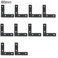 thumbnail image 1 of 10Pcs Corner Braces Waterproof High Strength Multipurpose T/L Shaped Flat Joint Angle Brackets for Closet Cabinet Windows, 1 of 10