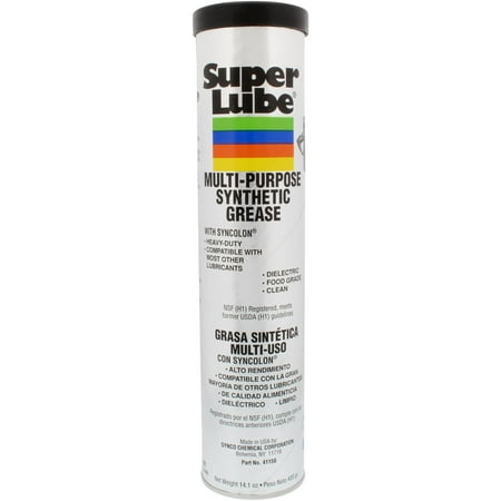 Super Lube 41150 Synthetic Multi-Purpose Grease, 400g, Translucent White Color