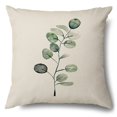thumbnail image 1 of Funda de almohada decorativa de lino de estilo Simple, funda de cojín de hoja verde, decoración del hogar, sala de estar, sofá, 60x60, 50x50, 45x45, 1 of 4