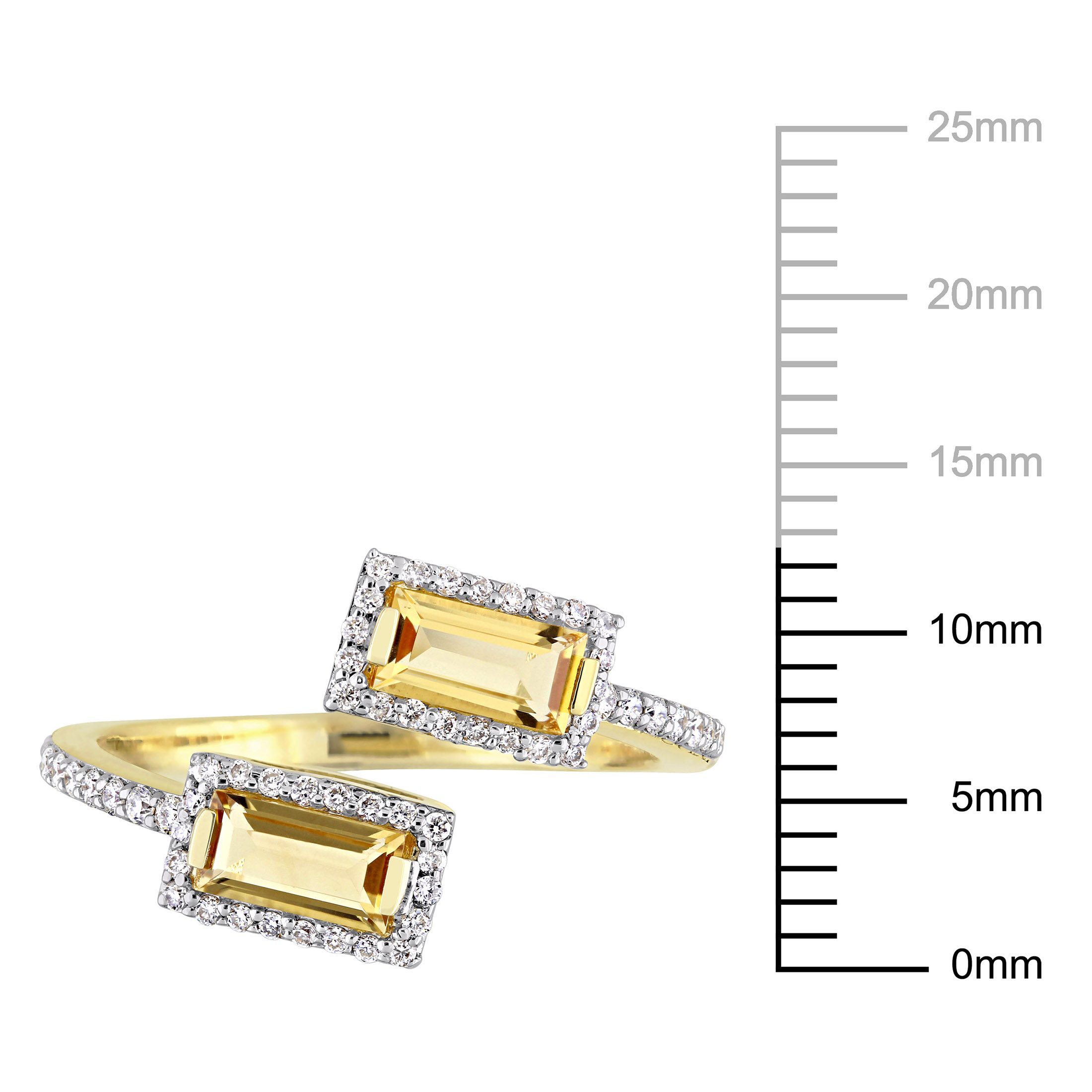 Everly Women's Citrine 14k Yellow Gold Ring