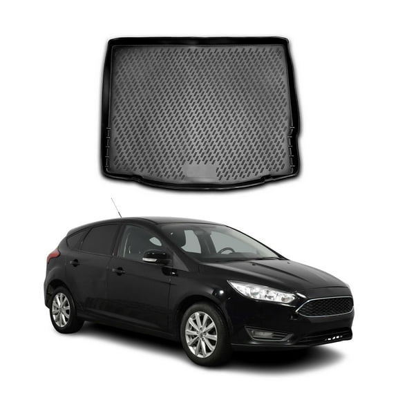 OMAC Cargo Mats Liner for Ford Focus 2012-2018 Hatchback Waterproof TPE Black