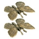 thumbnail image 4 of 2 piezas de escultura de mariposa de metal, estilo retro, estatua de mariposa de latón, decoración, modelo de mariposa, adorno, 4 of 7