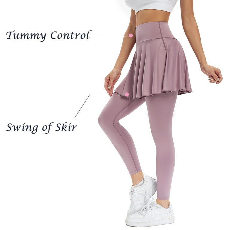 Skirted Leggings Skeggings Asymmetric Skirt Active Wear Yoga Super Soft,  Stretch and Strong Brown the Shakti Leggings -  Canada