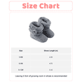 thumbnail image 2 of Baby Boots Toddler Girls Winter Boots Cute Bowknot Warm Snow Boots Toddler Shoes Size 3 6 9 12M Gray, 2 of 6