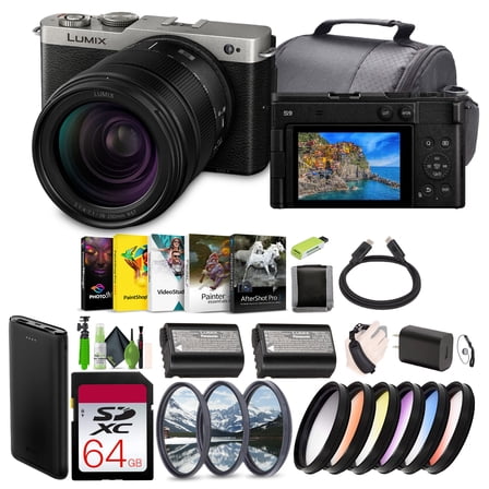 Panasonic LUMIX S9 Mirrorless Full Frame Compact Camera with 28-200mm L Mount Lens for Content Creators Filter Bundle