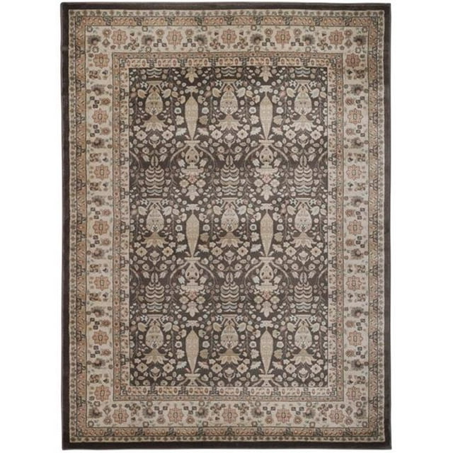 Radici 3812-1011-BROWN Garda Rectangular Oriental Rugs, Brown - 5 ft. 3 in x 7 ft. 3 in.