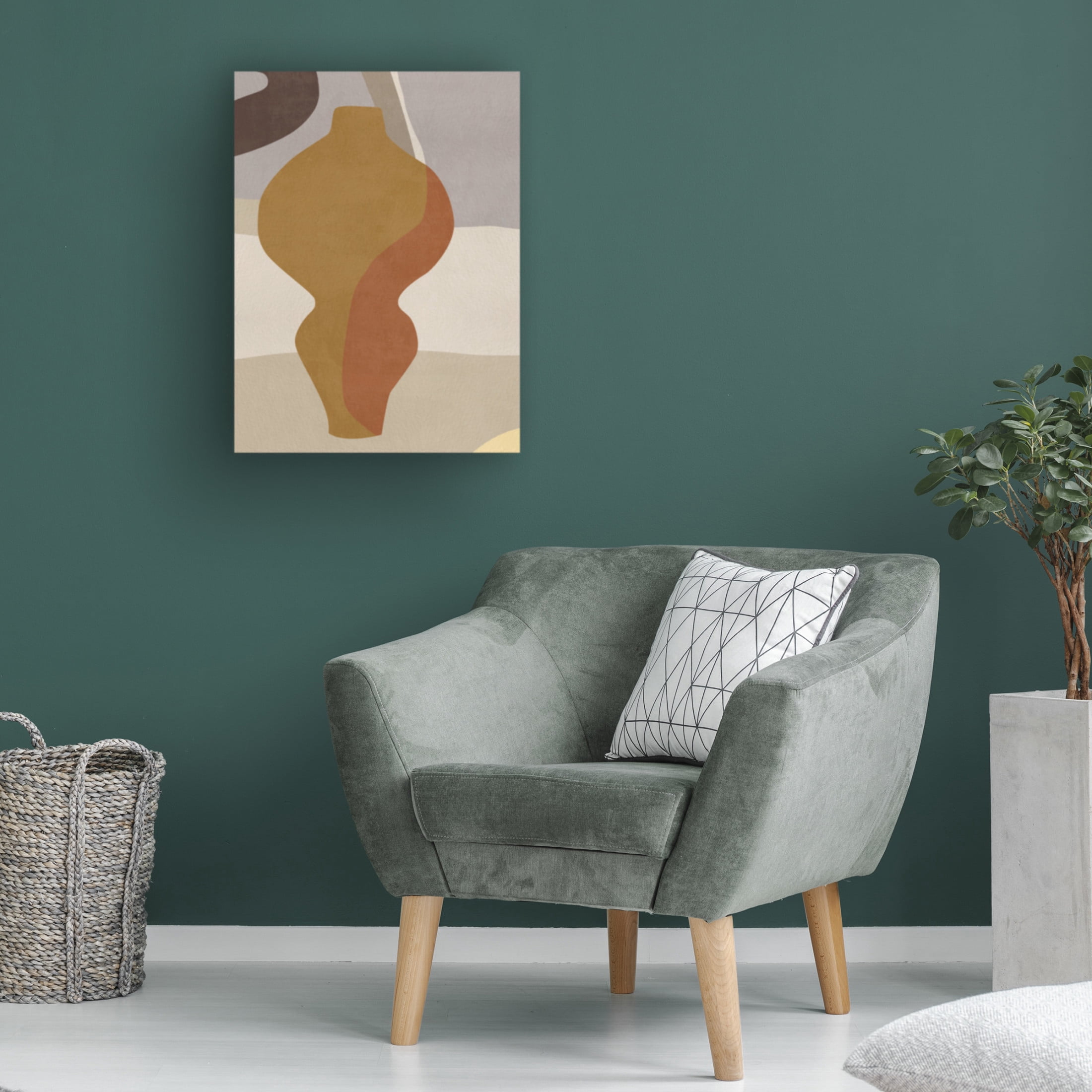 Trademark Fine Art Melissa Wang Cubist Vase III Canvas Wall Art