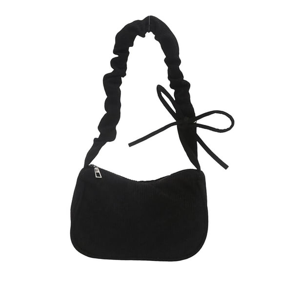 Women's Casual Shoulder Bag 8.66x5.51x2.95in Crossbody Messenger Purse Lightweight Handbag for Everyday Use(Black)