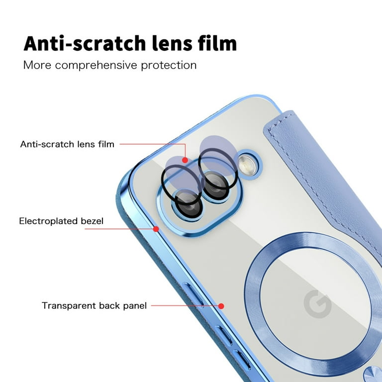 for Google Pixel 9a Case Compatible with Magsafe, Slim Fit Flip