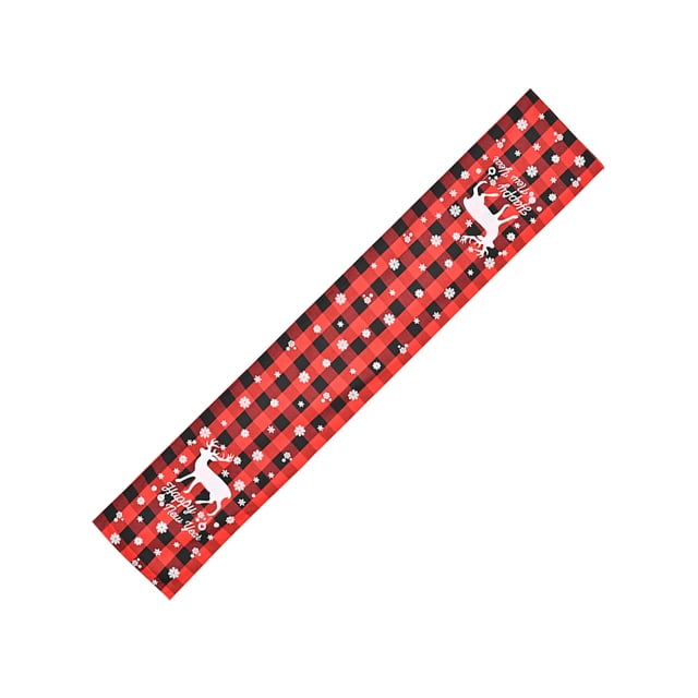Toystoory Camino de de Navidad, manteles a cuadros rojos lavables, Mantel Individual rectangular impreso, cocina, cumpleaños, hogar, decoraciones Kits de decoración para fiestas Alce Toystoory HA068907-01