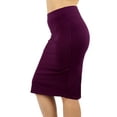 thumbnail image 1 of Women & Plus Ponte Knit Basic Knit Pencil Midi Skirt, 1 of 4