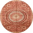 thumbnail image 1 of Ahgly Company Tapis d'Intérieur Ronds Abstraits Rouges Abstraits pour Aire, 8 Pieds Rond, 1 of 6