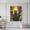 thumbnail image 6 of KLL Tree Meditating Raccoon Print Farmhouse Canvas Wall Art,Wall Decorations For Living Room Office Canvas Wall Decor for Home Decorations, 12'×16’’, 6 of 8