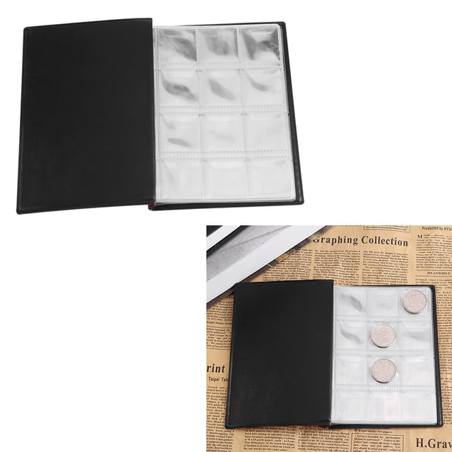 Libro De Álbum De Monedas De 120 Bolsillos, Súper Transparente, Gran Capacidad, Fácil De Transportar, Adecuado Para Monedas, Fichas, Insignias, Con Un Diseño Súper Claro