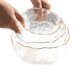thumbnail image 1 of Juego de 3 tazones para ensalada con acabado dorado y diseño de textura helada - Elegancia y estilo en tu mesa (1300ml, 700ml, 350ml), 1 of 6