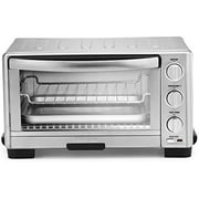 Angle View: TOB-1010 Toaster Oven Broiler, 11.77" x 15.86" x 7.87", Silver