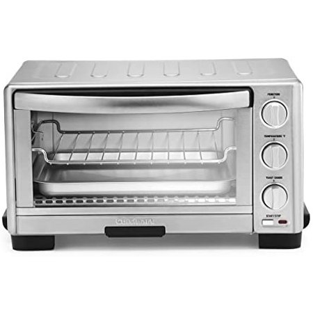 TOB-1010 Toaster Oven Broiler, 11.77" x 15.86" x 7.87", Silver