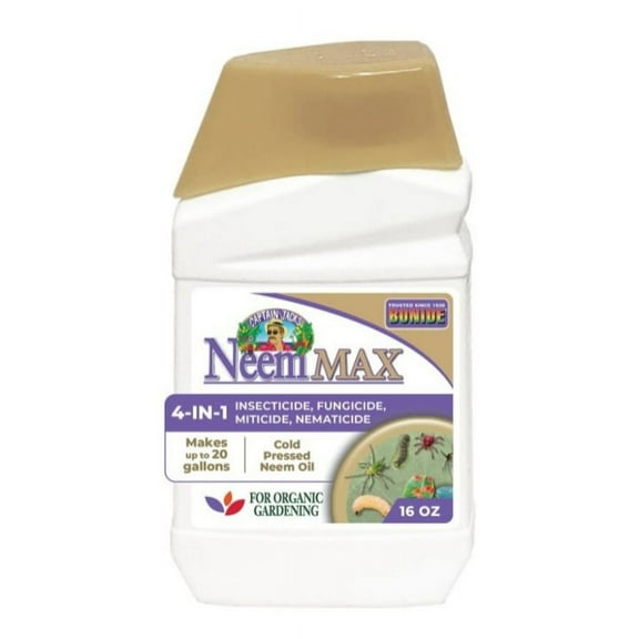 Bonide 26 Captain Jack's Neem Max Concentrate for Plants, Organic Cold Pressed Neem Oil Spray, 16 oz.
