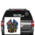 thumbnail image 3 of Navy Decals, Show Your Pride with our DOUBLE FLAG EAGLE NAVY SHIELD Patriotic Decals, Perfect for Your Kitchen, Car, Wall or Bike, Gifts for Sailors, 3 of 3
