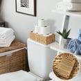 thumbnail image 2 of Casafield Bathroom Storage Baskets - Set of 2, Natural - Water Hyacinth, 16" W  x 6.75" D x 4.25" H, Woven Toilet Paper, Tissue, Shelving Bins, 2 of 7