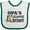 White and Green, variant on Inktastic Opa's Fishing Buddy Boys Baby Bib