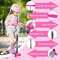 thumbnail image 4 of XJD 3 Wheel Kick Scooter for Kids,Foldable 3 Wheels Toddlers Scooter with LED Light & Adjustable Height, Best Gift for Boys Girls Outdoor Activities, Peach, 4 of 7