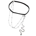 thumbnail image 2 of 5x Joyería de Cadena de Muslo para Mujer, Cadena de Cuerpo, Joyería de Metal Brillante Bohemio, Cadena de Muslo de Pierna de Enlace de Moda para Niñas 5 piezas, 2 of 8