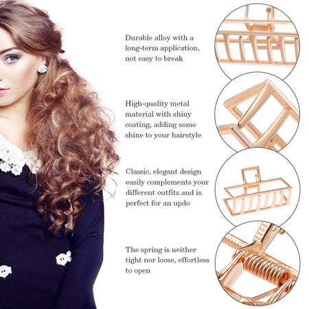 Metal Hair Claw Hair Clips Geometric Bun Maker Hair Clamps Hair