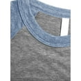 thumbnail image 4 of Hat and Beyond Mens Premium Baseball 3/4 Sleeve Raglan T-Shirt with Two Tone Contrast, 4 of 6