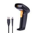 thumbnail image 1 of Escáner de código de barras 1D de mano USB Lector de códigos de barras con cable Disparador manual / Eccomum Escáner de código de barras, 1 of 7