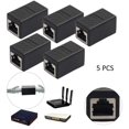 thumbnail image 1 of Lefu 5 Pcs Connecteur d'Extension Réseau Femelle Ethernet Cat5e RJ-45, 1 of 8