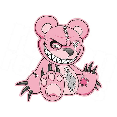 zombie teddy bear decal