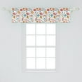 thumbnail image 2 of Ambesonne Flower Window Valance, Colorful Flourishing Daisies with Leaves Design in Irregular Order Doodle Artwork, Curtain Valance for Kitchen Bedroom Decor with Rod Pocket, 54" X 12", Multicolor, 2 of 3